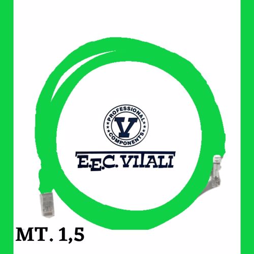 Patch cord UTP Cat.6a MT.1,5 Guaina LSZH VERDE