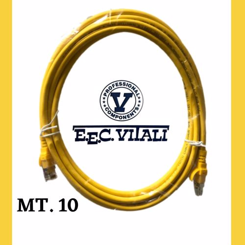 Patch cord U/FTP Cat.6A LSZH Giallo MT.10