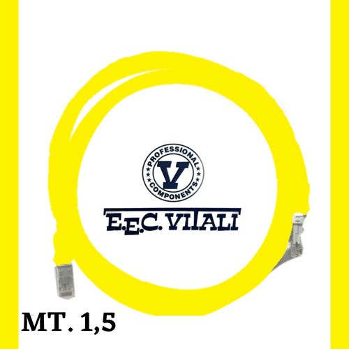 Patch cord UTP Cat.6a MT.1,5 Guaina LSZH GIALLO