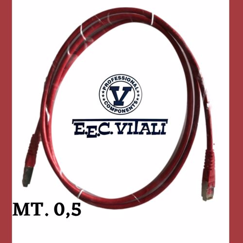 Patch cord FTP Cat.6 MT.0,5 Rosso