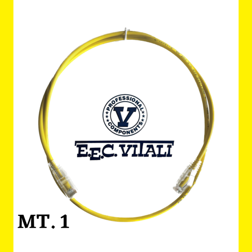 Patch cord slim UTP Cat.6A MT.1 LSZH giallo