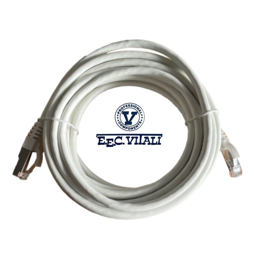 Patch cord S/FTP CAT.6A da MT.5 LSZH bianco