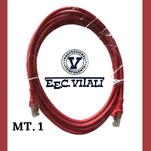 Patch cord U/FTP Cat.6A LSZH Rosso MT.1