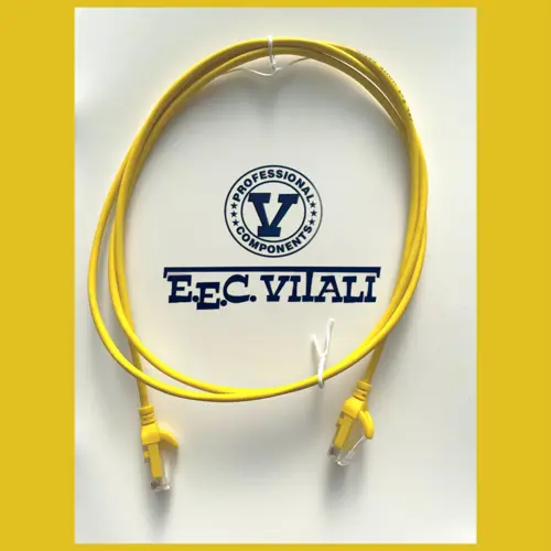 Patch cord UTP Cat.6 slim LSZH MT.1,5 giallo