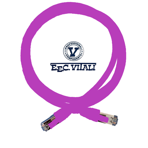 Patch cord S/FTP CAT.6A da MT.1,5 LSZH viola