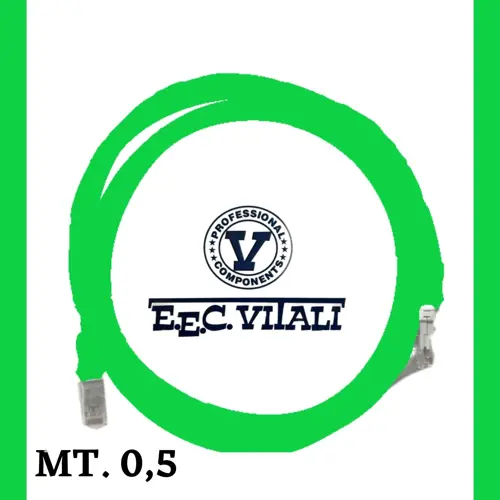 Patch cord UTP Cat.6a MT.0,5 Guaina LSZH VERDE