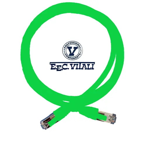 Patch cord S/FTP CAT.6A da MT.1,5 LSZH verde