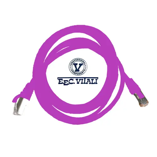 Patch cord S/FTP CAT.6A da MT.2 LSZH viola