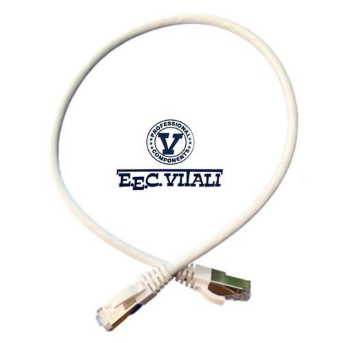 Patch cord S/FTP CAT.6A da MT.0,5 LSZH bianco