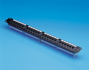 Patch panel a 12 porte RJ45 Cat.5e 1u