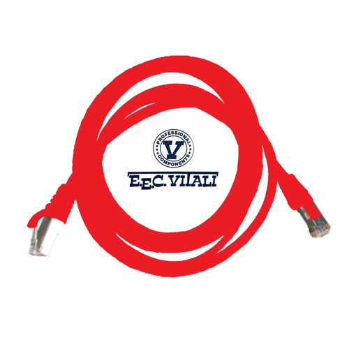 Patch cord S/FTP CAT.6A da MT.2 LSZH rosso