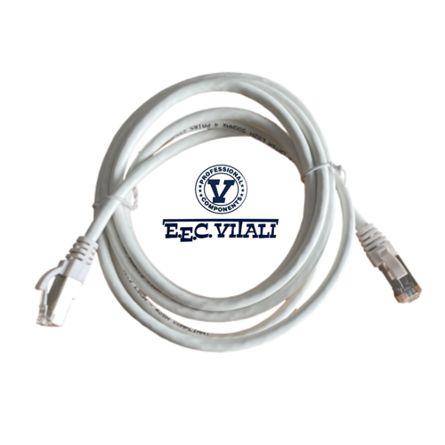 Patch cord S/FTP CAT.6A da MT.2 LSZH bianco