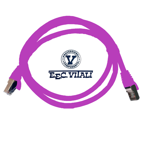 Patch cord S/FTP CAT.6A da MT.1 LSZH viola