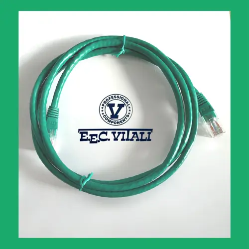 Patch cord UTP Cat.6 - Non schermati / Verde MT.1,5