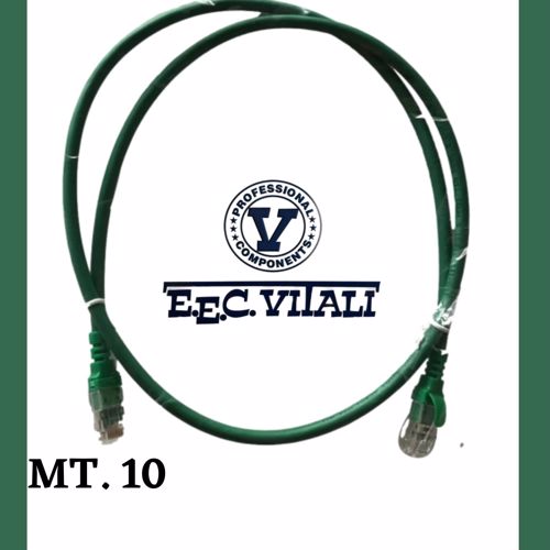 Patch cord U/FTP Cat.6A LSZH Verde MT.10