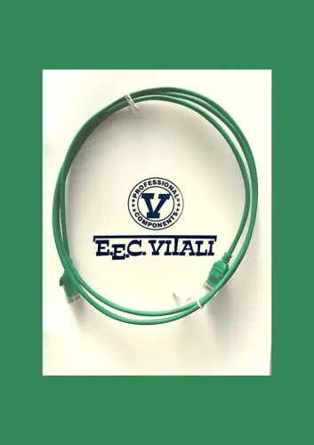 Patch cord UTP Cat.6 slim LSZH MT.1,5 verde