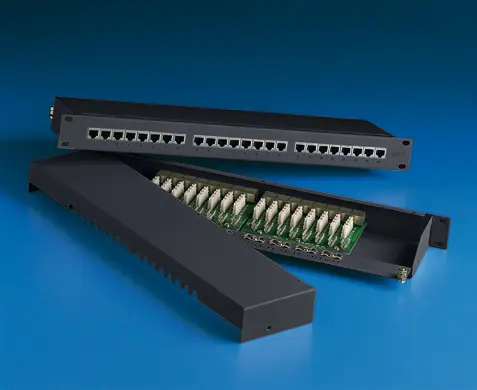 Patch panel 24 porte RJ45 Cat.5e FTP