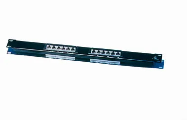 Patch panel 12 porte RJ45 Cat.5e 1u